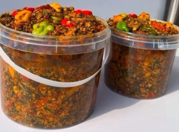 Assorted Spinach and Egushi Stew